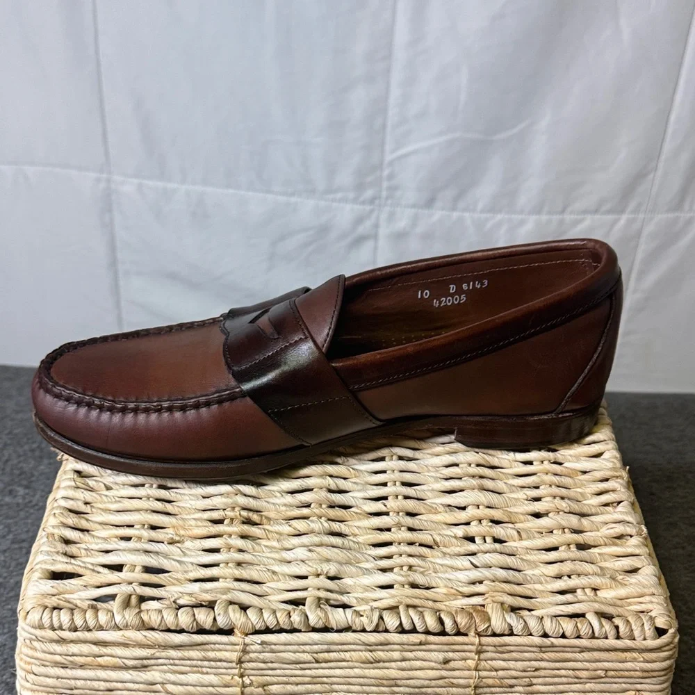 Allen Edmonds Darien Dark Brown Penny Loafers Men’s‎ 10D Made in USA - Picture 10 of 11